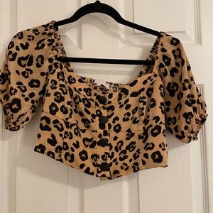 Cheetah crop top